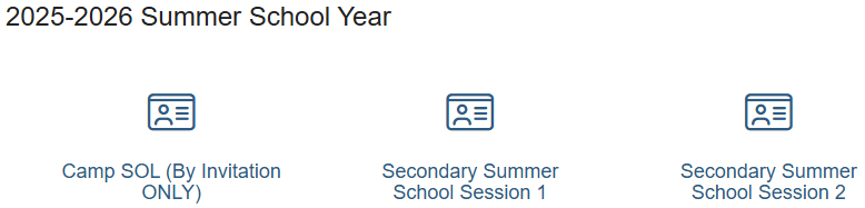 Registration Options in ParentVue