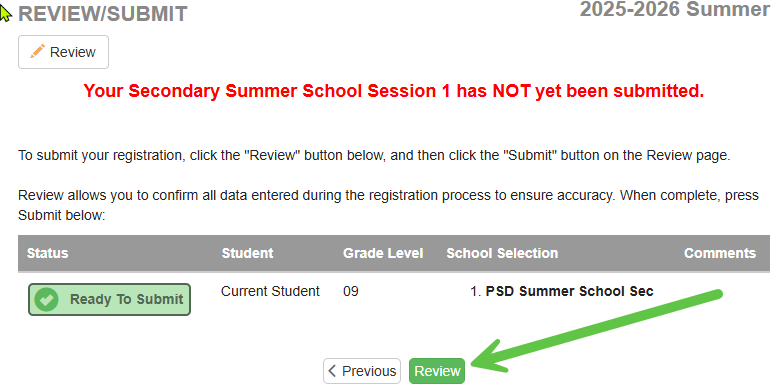 Review Button Reminder